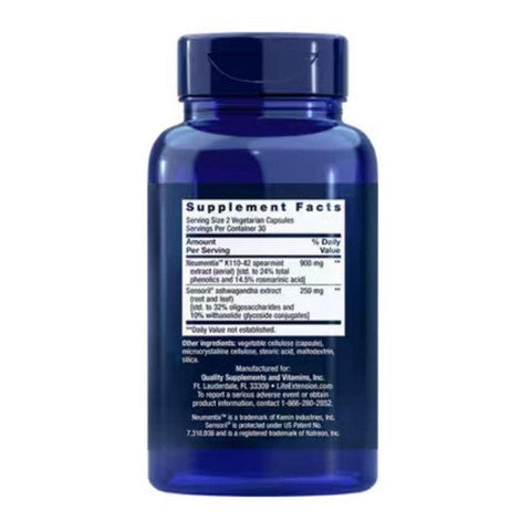 Life Extension, Ashwagandha Plus Calm & Focus, 60 Caps