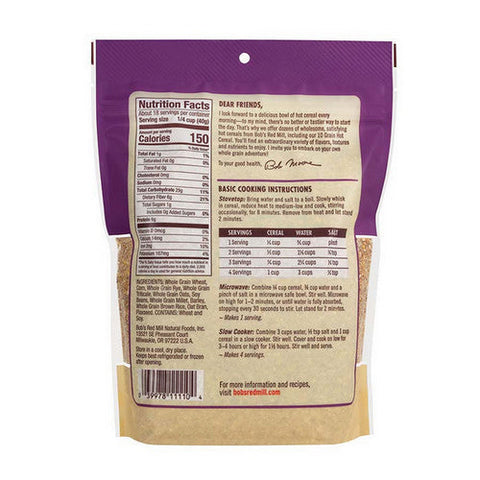 Bobs Red Mill, 10 Grain Hot Cereal, 25 Oz Bobs Red Mill