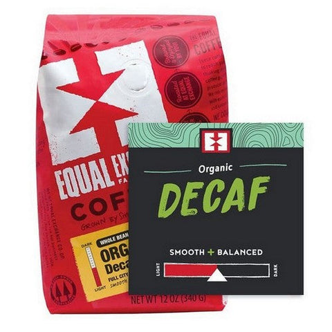 Equal Exchange, Organic Decaffeinated Whole Bean Coffee, 12 Oz Equal Exchange