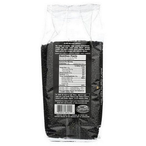 Timeless Natural Foods, Organic Black Beluga Lentils, 16 Oz