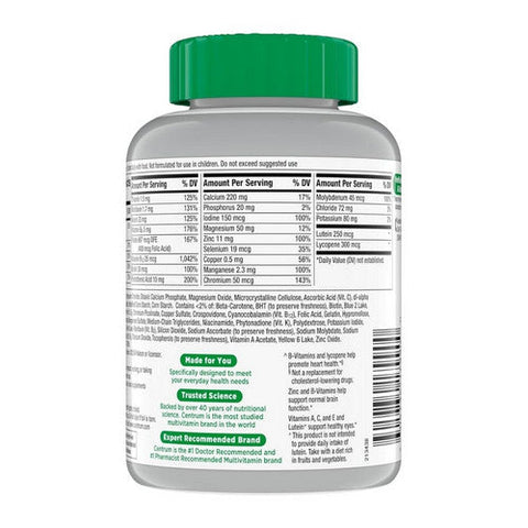Centrum, Silver Adults 50 Plus, 220 Tabs Centrum