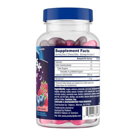 Tums, Heartburn + Sleep Support Melatonin Berry Fusion, 54 Chewable Tums