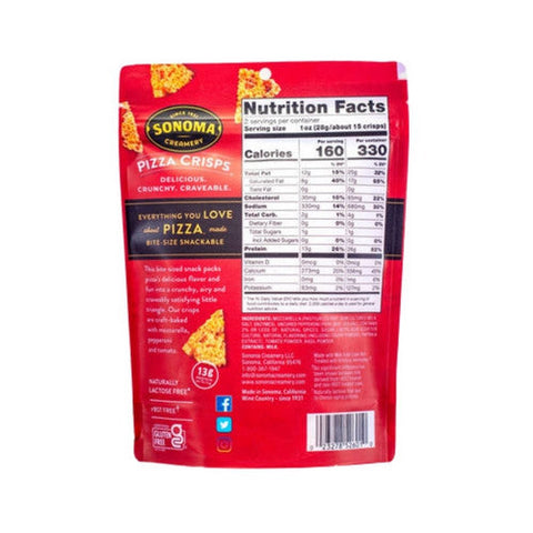 Sonoma Creamery, Pepperoni Pizza Crisps, 2 Oz(Case Of 6) Sonoma Creamery