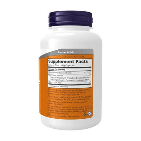 Now Foods, Glutathione, 500 mg, 120 VegCaps