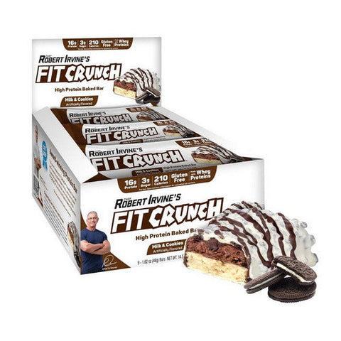 Chef Robert Irvine Fortifx, Fit Crunch Milk And Cookies, 9 Count Chef Robert Irvine Fortifx