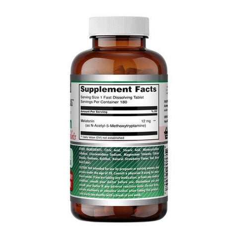 Amazing Nutrition, Amazing Formulas Melatonin Strawberry, 180 Tabs