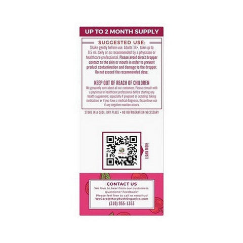 MaryRuth's, Organic Tart Cherry Vegan Vitamin B-Complex Liquid Drops, 1 Oz MaryRuth's