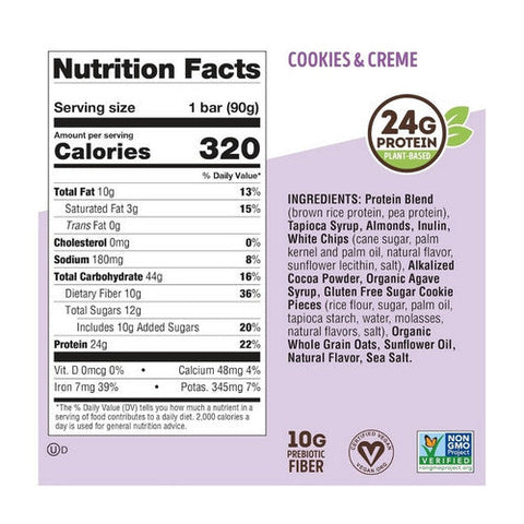 Pure Protein, Cookie Fied Big Bar Cookies And Cream, 12 Count Pure Protein