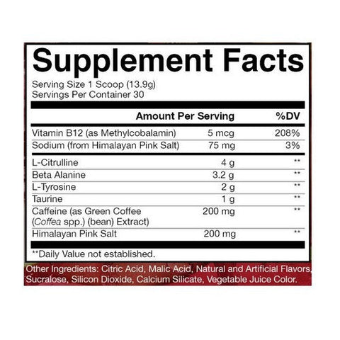 Raw Nutrition, CBUM Essential Pre-Workout Fruit Burst, 400 Grams Raw Nutrition