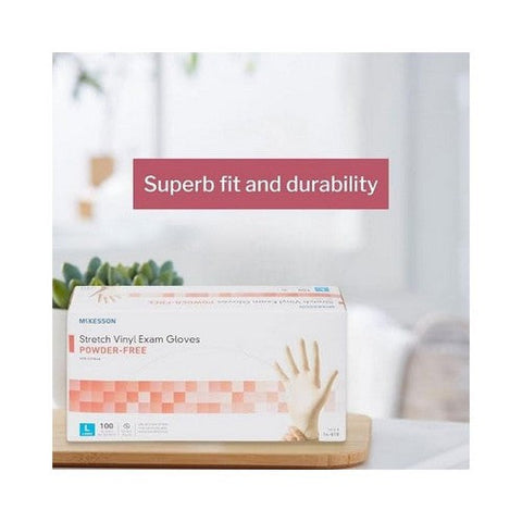 McKesson, Powder Free Synthetic Vinyl Exam Gloves, 100 Count McKesson