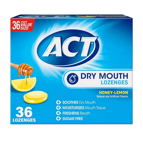 Act, Dry Mouth Lozenges Honey-Lemon, 36 Count Act