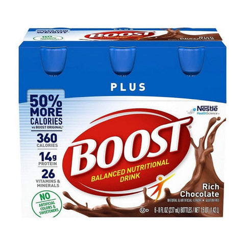 Boost, Boost Plus Balanced Nutritional Drinks Rich Chocolate, 48 Oz Boost