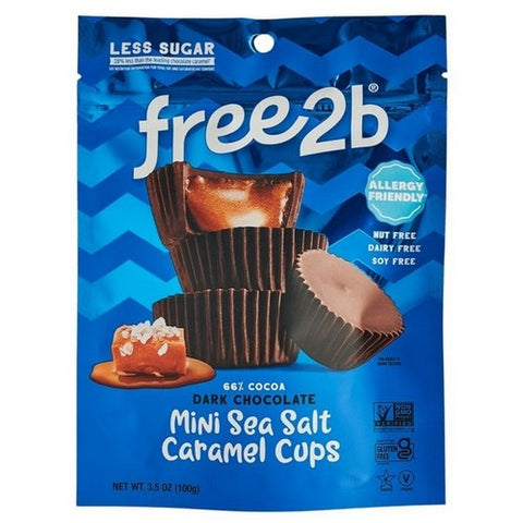 Free2B, Dark Chocolate Sea Salt Caramel, 3.5 Oz (Case Of 6) Free2B
