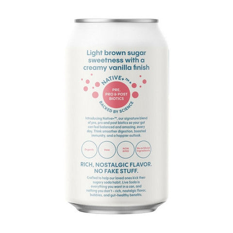 Live Soda, Organic Loscious Cream Soda, 12 Oz (Case Of 6) Live Soda
