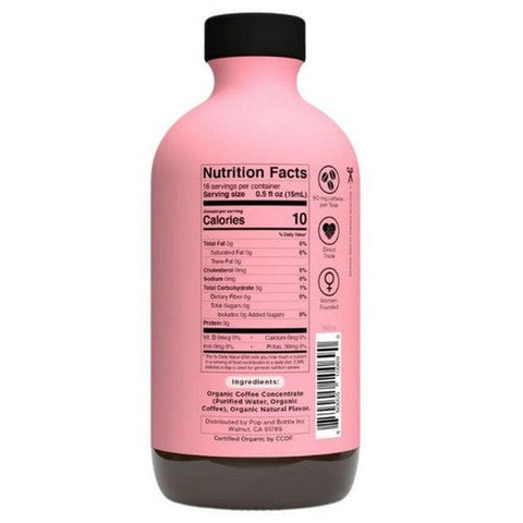 Pop & Bottle, Super Concentrate Caramel Coffee, 8 Oz (Case of 6)