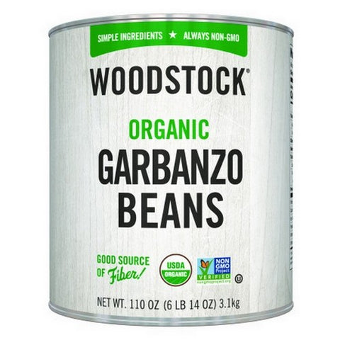 Woodstock, Organic Garbanzo Beans, 110 Oz (Case Of 6) Woodstock