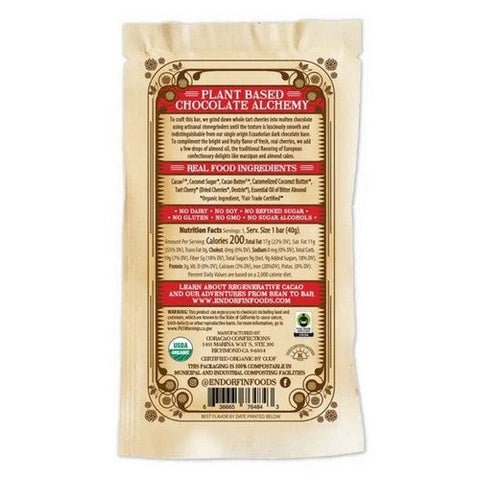 Endorfin Foods, Organic Cherry Amaretto 70%, 1.4 Oz (Case Of 9) Endorfin Foods