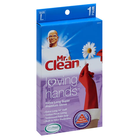 Loving Hands Gloves Extra Long Super Premium Large 1 Count (Case Of 6) by Mr. Clean