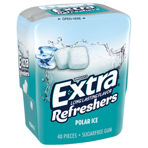 Refreshers Polar Ice Chewing Gum 40 Count (Case Of 6) by Extra Gum