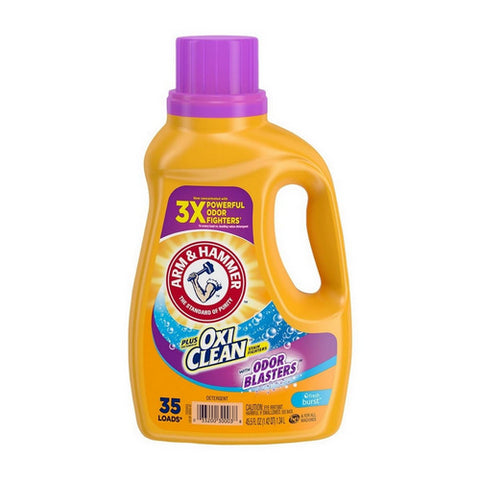 Plus Oxi Clean Odor Blasters Fresh Burst Liquid Laundry Detergent 45.5 Oz / 35 Loads (Case Of 8) by Arm & Hammer