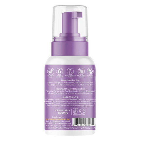 Badger Balm, Baby Night Foaming Shampoo And Wash, 10 Oz