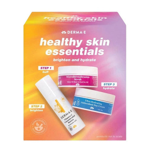 Derma e, Healthy Skin Essentials Kit, 3 Count Derma e
