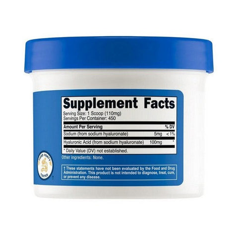 Nutricost, Hyaluronic Acid Unflavoured, 100 Mg, 50 Grams