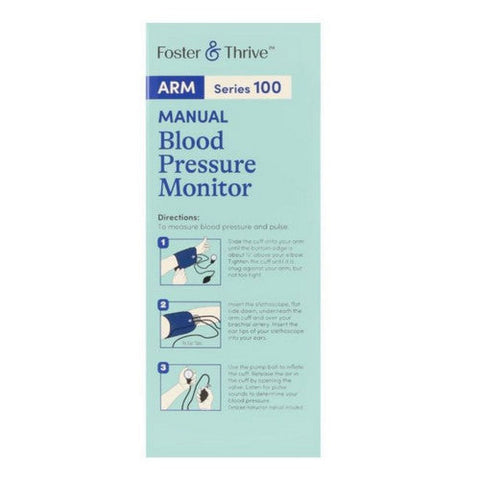 Foster And Thrive, Arm Series 100 Manual Blood Pressure Monitor, 1 Count Foster And Thrive
