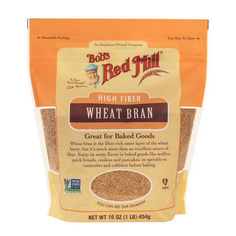 High Fiber Wheat Bran 16 Oz (Case Of 4) by Bobs Red Mill