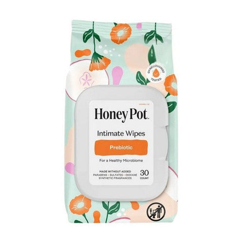 The Honey Pot, Feminine Wipes Prebiotic, 30 Count The Honey Pot
