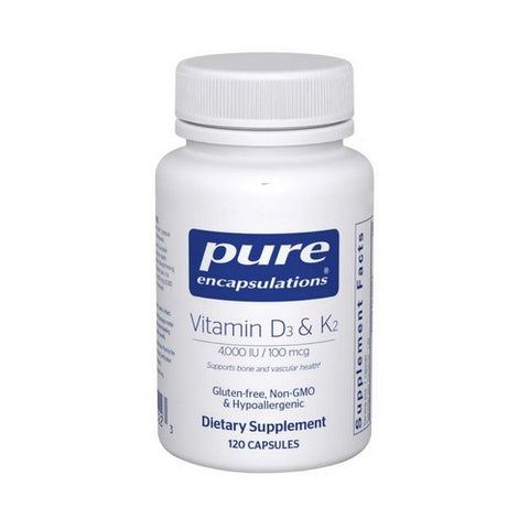 Vitamin D3 & K2 120 Caps by Pure Encapsulations