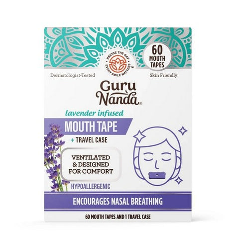 Mouth Tape With Travel Cases 60 Count by Gurunanda