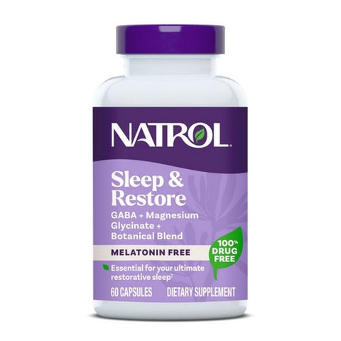 Sleep And Restore Melatonin Free 60 Capsules by Natrol