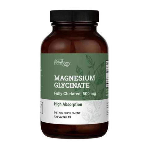 Magnesium Glycinate 120 Capsules by Earth Harmony