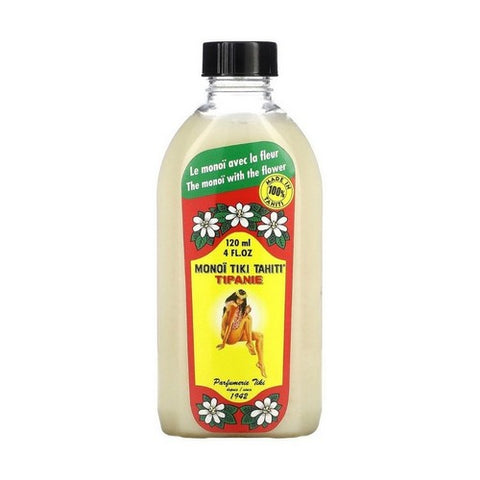 Monoi Tiare, Tiki Tahiti Coconut Oil Tipanie, Frangipani (Tipanie) 4 Oz