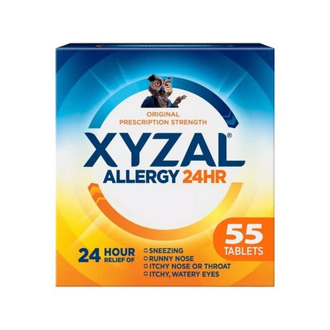 Allergy 24 Hr Relief Medicine Tablets 55 Count by Xyzal