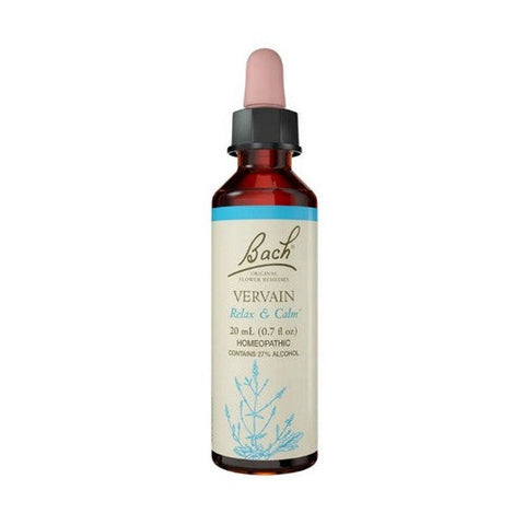 Bach, Flower Essence Vervain, 20 ML