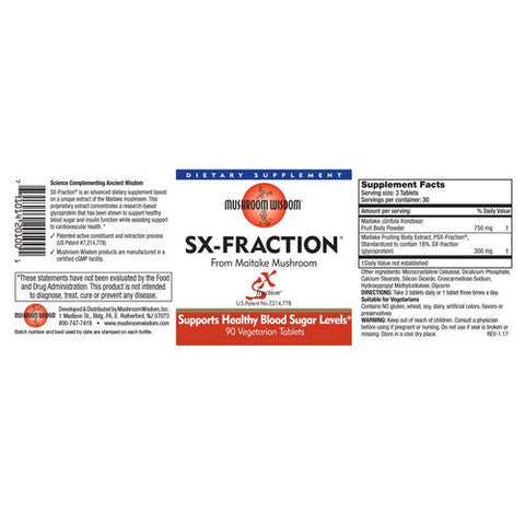Maitake Mushroom Wisdom, Maitake SX-Fraction, SX-FRACTION, 90 CT