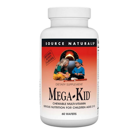 Megakid Children's Chewable Wafer 60 W by Source Naturals