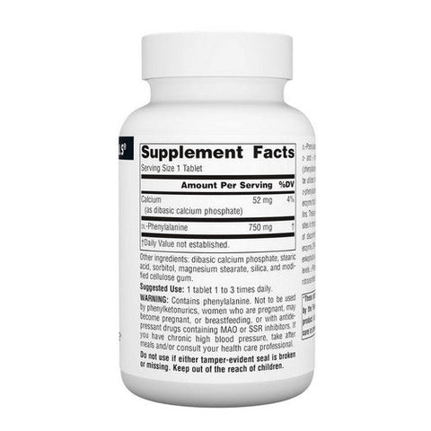 Source Naturals, DL-Phenylalanine, 750 mg, 60 Tabs