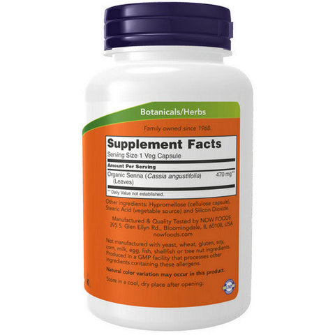 Now Foods, Senna Leaves, 470 mg, 100 Caps Now Foods