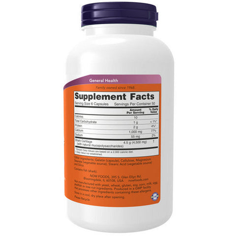 Now Foods, Shark Cartilage, 750 mg, 300 Caps Now Foods