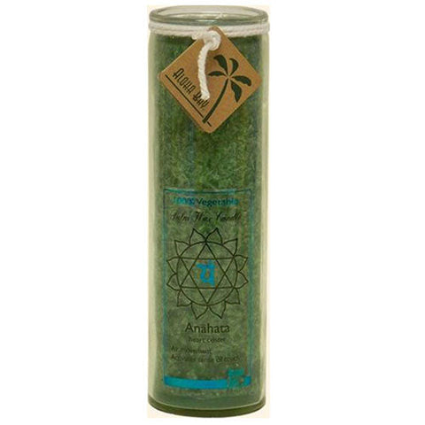 Aloha Bay, Candle Chakra Jar, Unscented Green,16 OZ