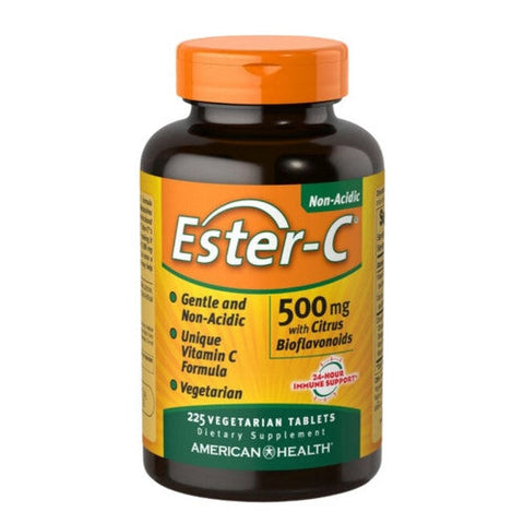 American Health, Ester-c With Citrus Bioflavonoids, 500 mg, 225 Vegitabs American Health