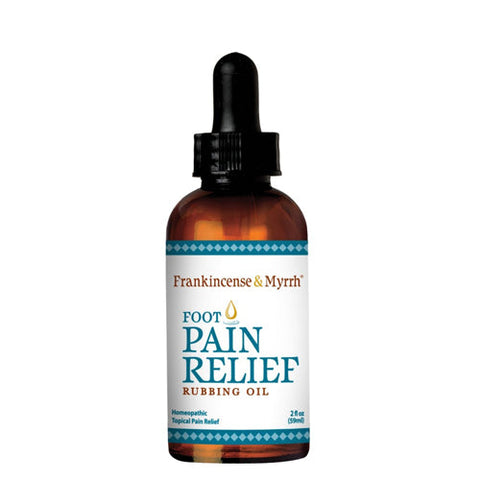 Frankincense & Myrrh, Foot Pain Relief Rubbing Oil, 2 Oz