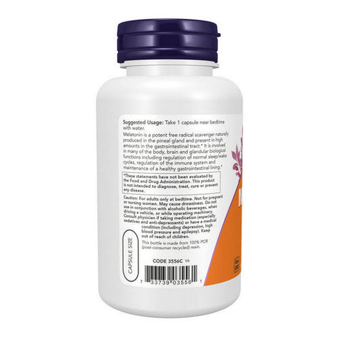 Now Foods, Melatonin, 5 Mg, 180 Veg Caps