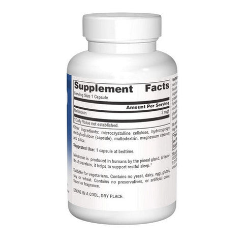 Source Naturals, Timed Release Melatonin, 3 Mg, 60 caps