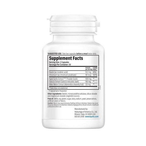 Kyolic, Aged Garlic Extract Blood Sugar Balance Formula 112, 100 CAPS Kyolic