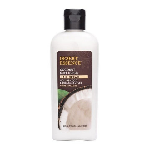 Desert Essence, Soft Curls Hair Cream Coconut, 6.4 Oz Desert Essence