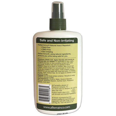 All Terrain, Herbal Armor Natural Insect Repellent, 8 oz